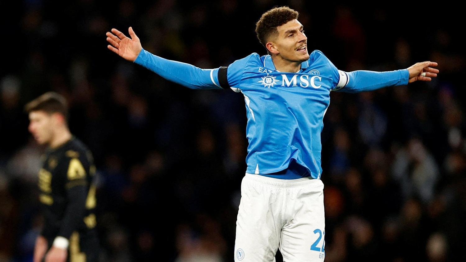 拿玻里聯賽2:0擊敗維羅納。(路透社)