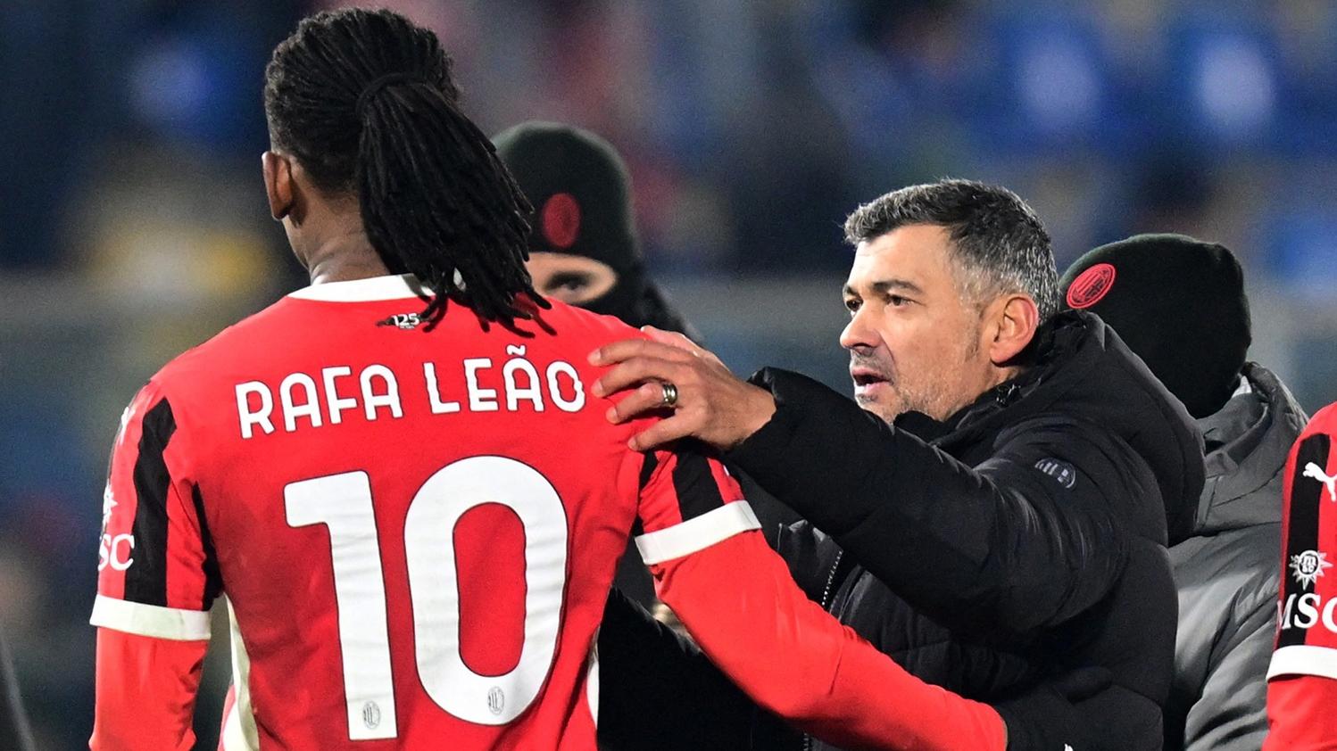 干斯卡奧領軍AC米蘭在聯賽反勝科木2:1報捷。(路透社)