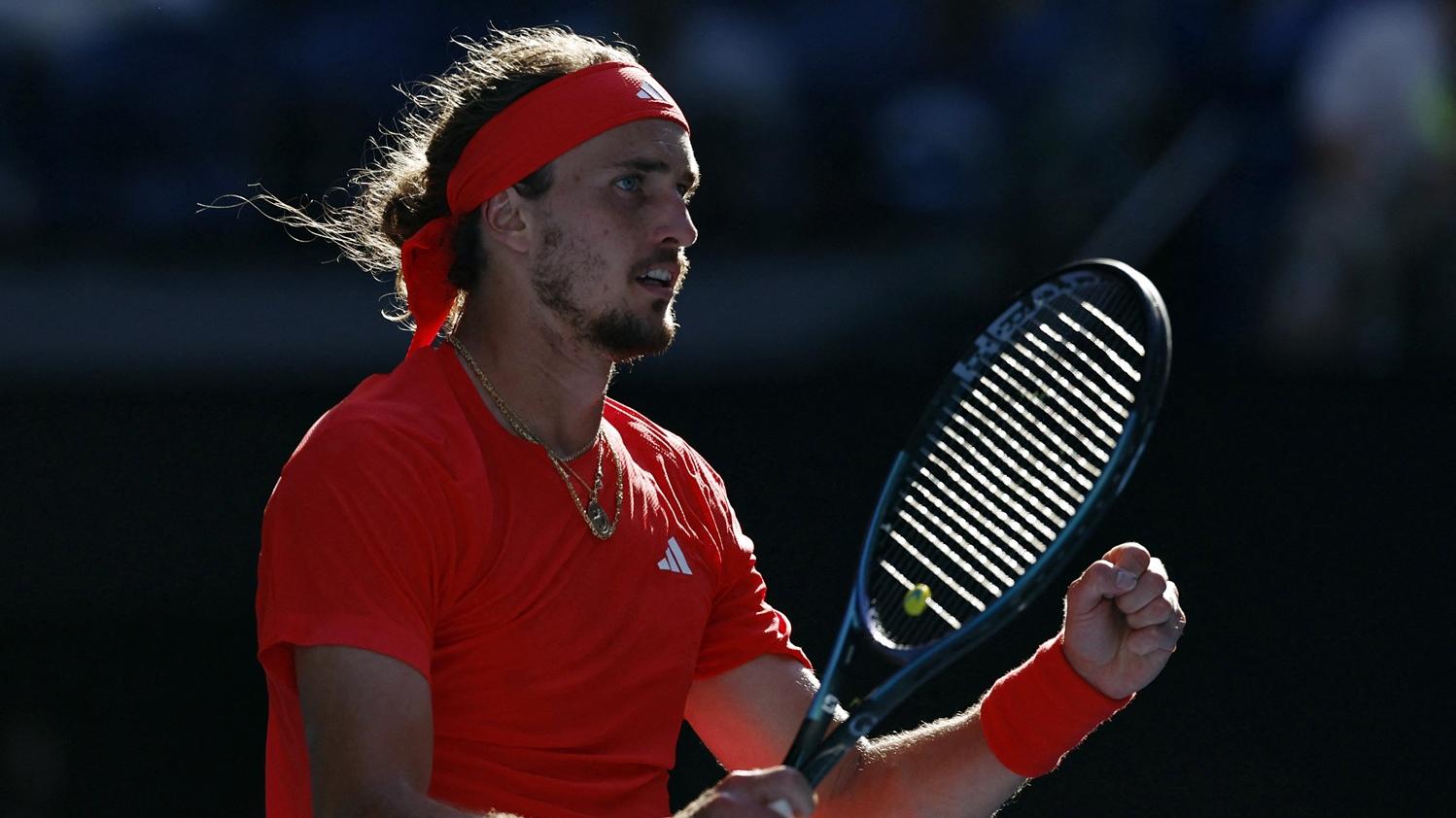 施維列夫在澳網的八強率先過關。(路透社)