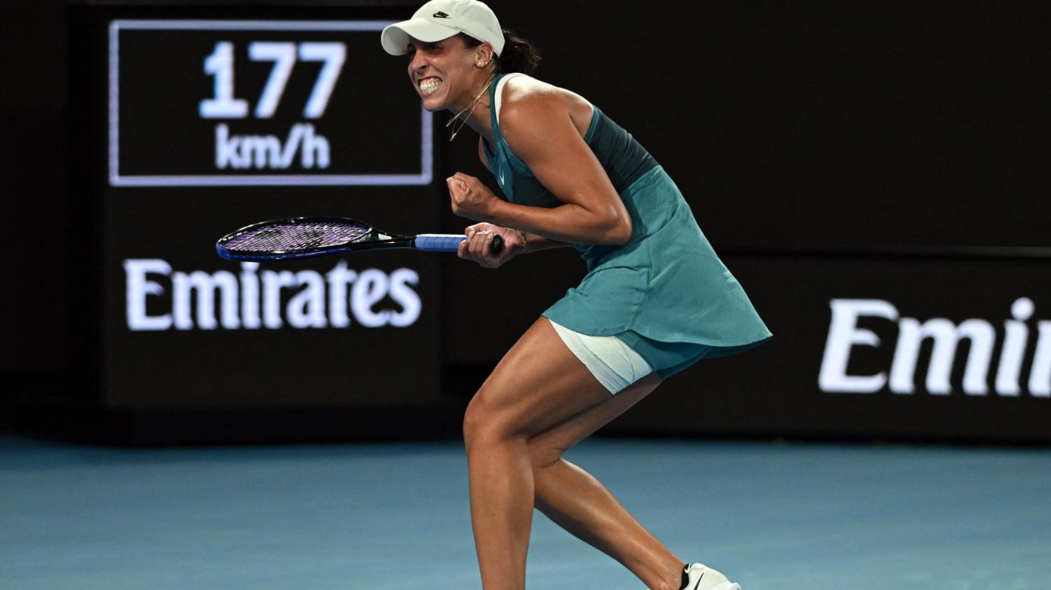 美國的姬絲打入澳網女單決賽。(路透社)