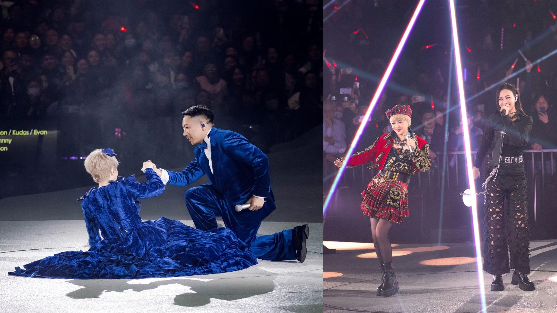 陳慧嫻演唱會｜第二場請AGA擔任嘉賓 華麗跌親感激何丙舞台上演王子救公主