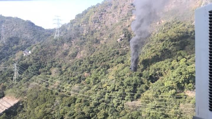 慈雲山發生山火。（fb「慈雲山資訊交流」圖片）