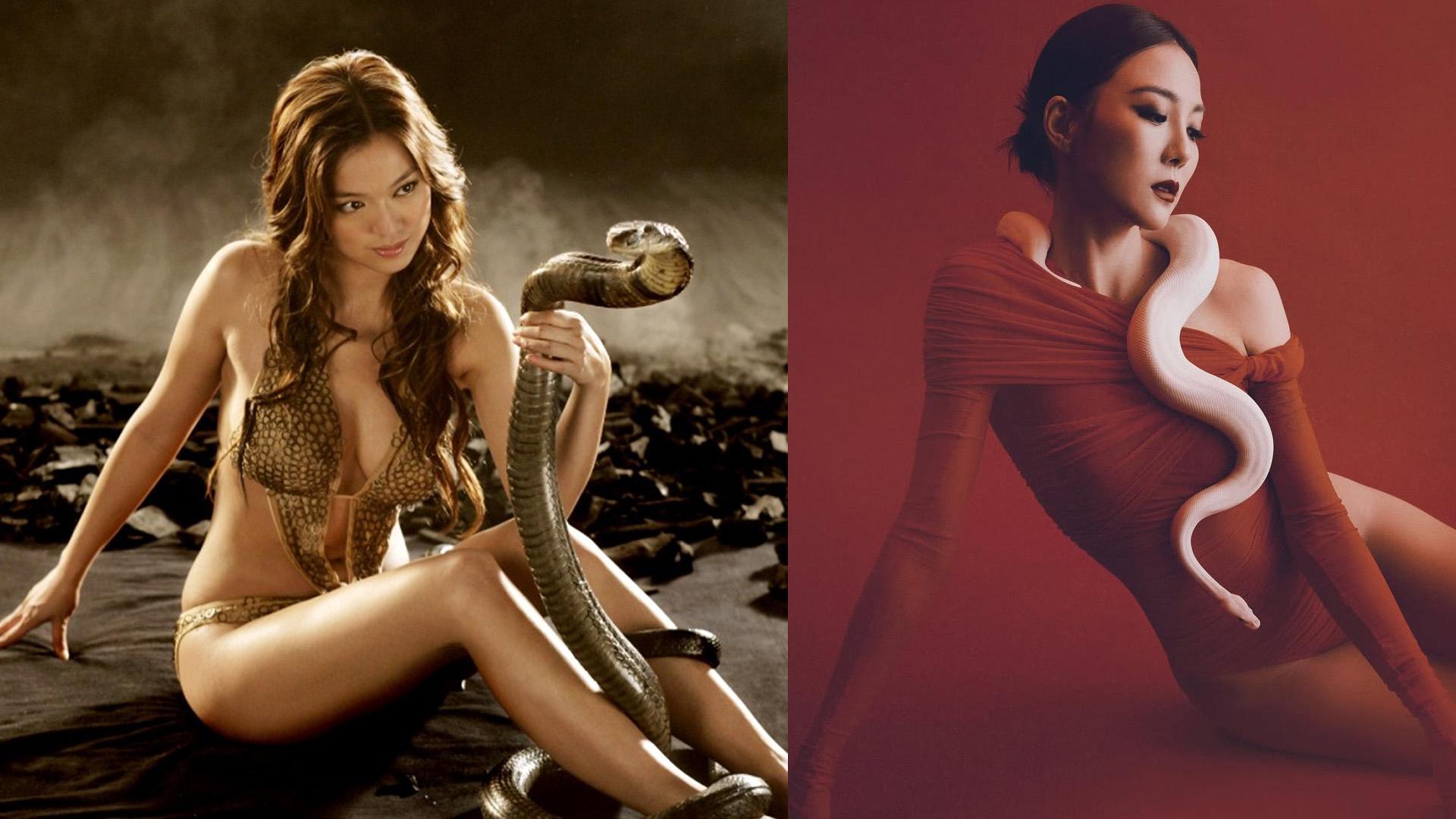 Stanley女友與蛇合照 李珊珊玩蛇最經典