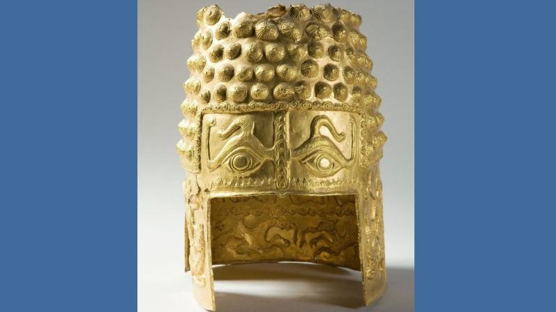有2,500年歷史的科托法尼斯蒂(Cotofanesti)黃金頭盔被盜。(互聯網)