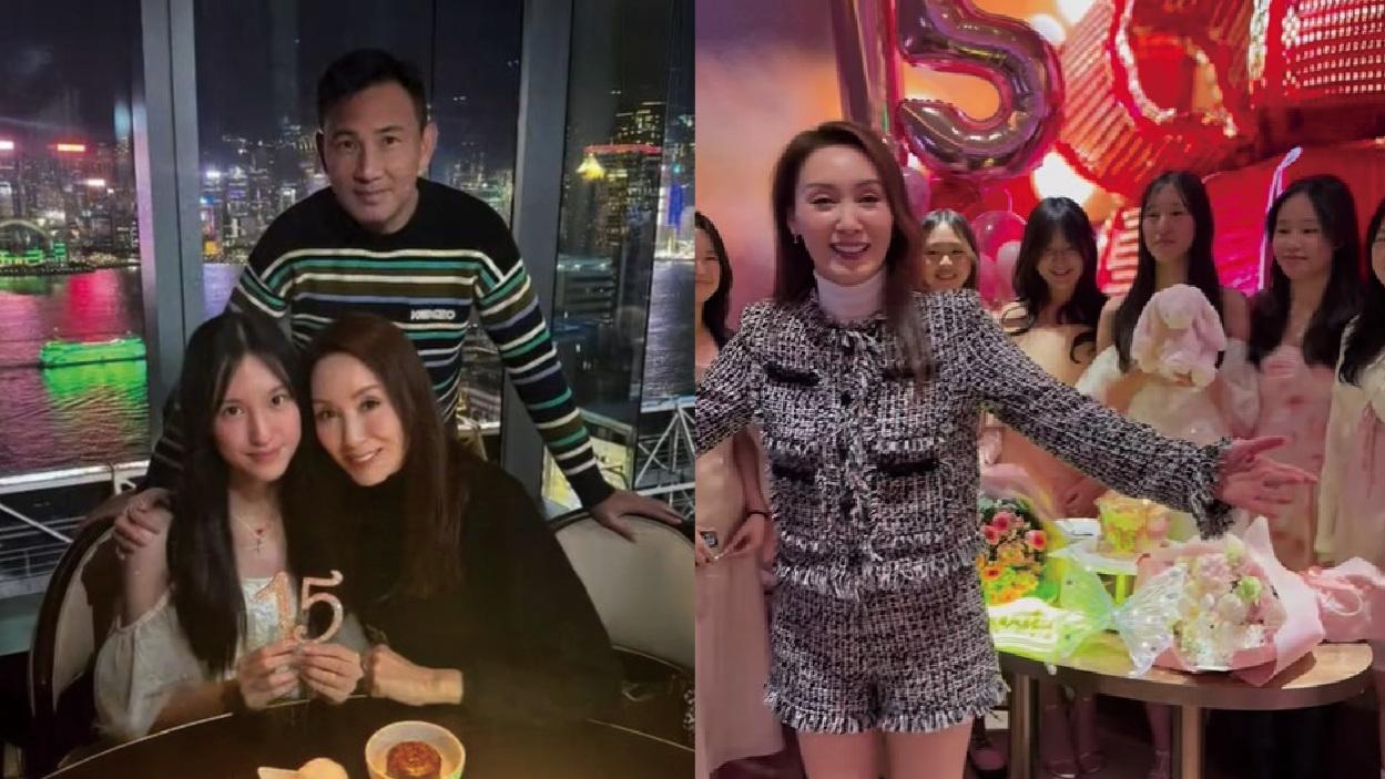 林文龍為愛女辦維景15歲派對 郭可盈帶頭唱生日歌