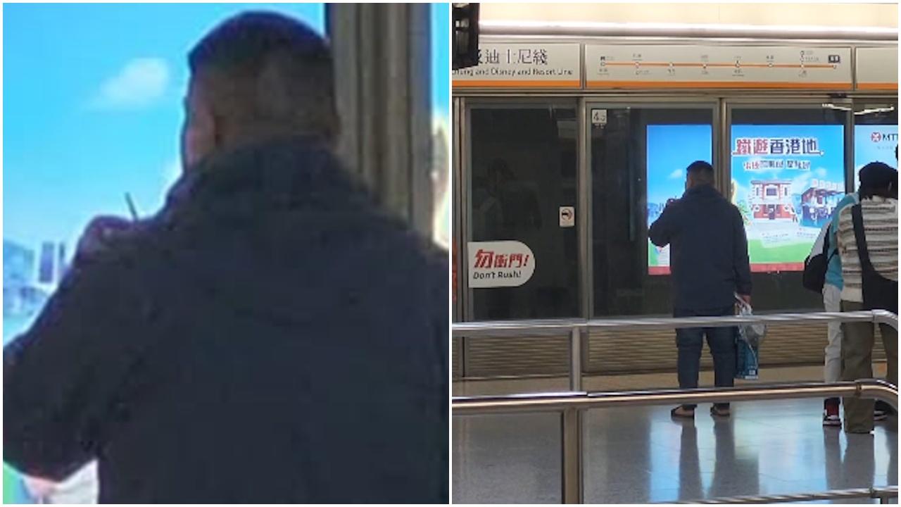 網上熱話｜港鐵男月台食煙