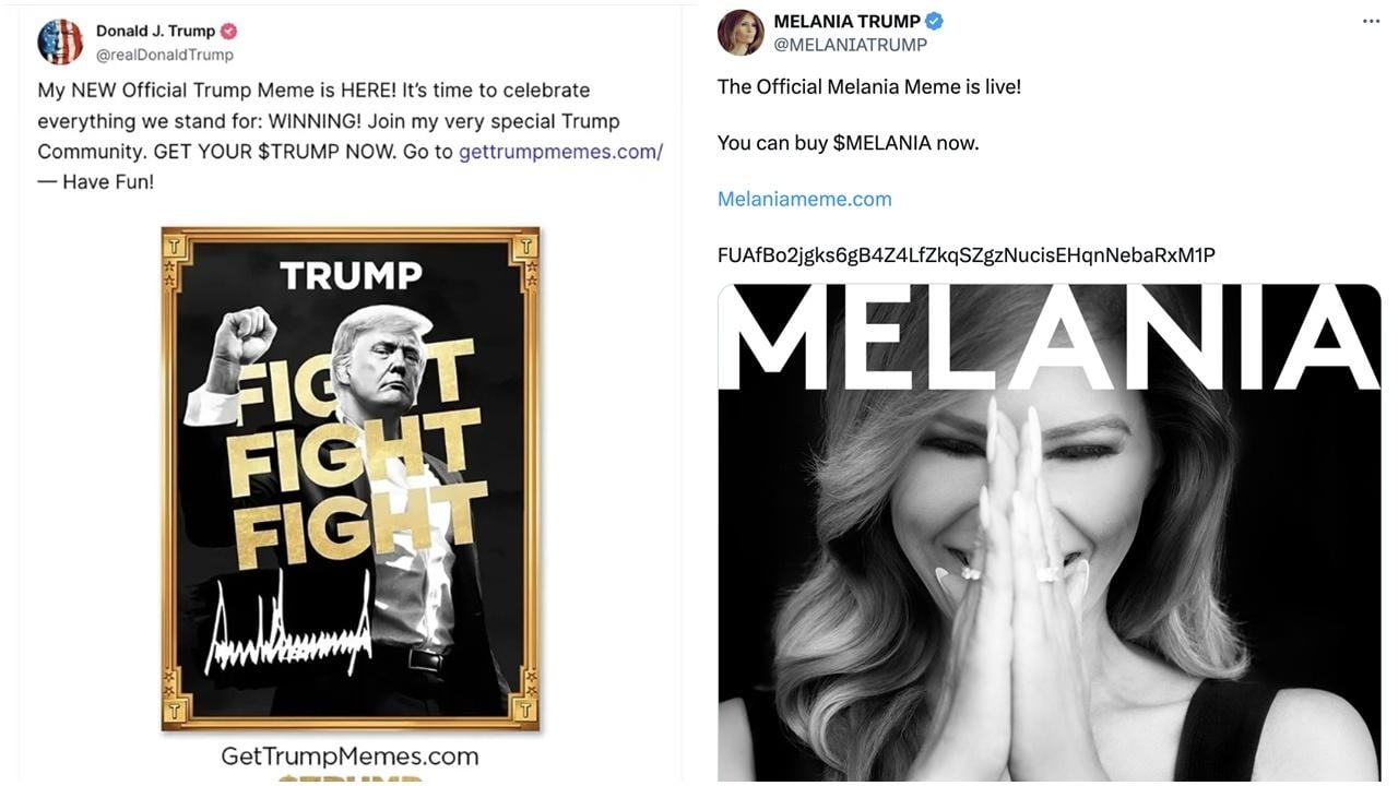 特朗普夫婦齊發幣 