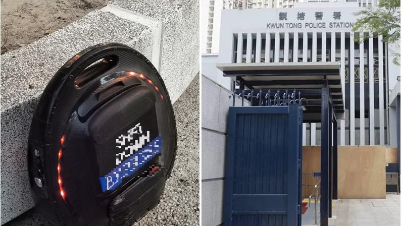 43歲男觀塘踩「風火輪」涉5罪被捕(警方圖片)