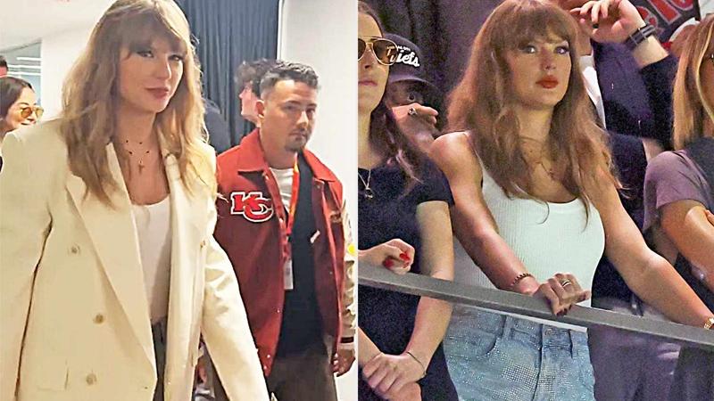 Taylor Swift睇超級碗慘被噓 男友輸波避風頭