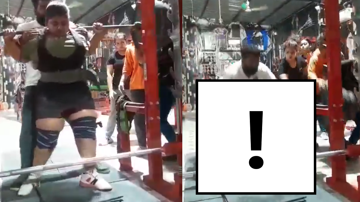 【有片慎入】女子舉重冠軍 遭600磅啞鈴壓死