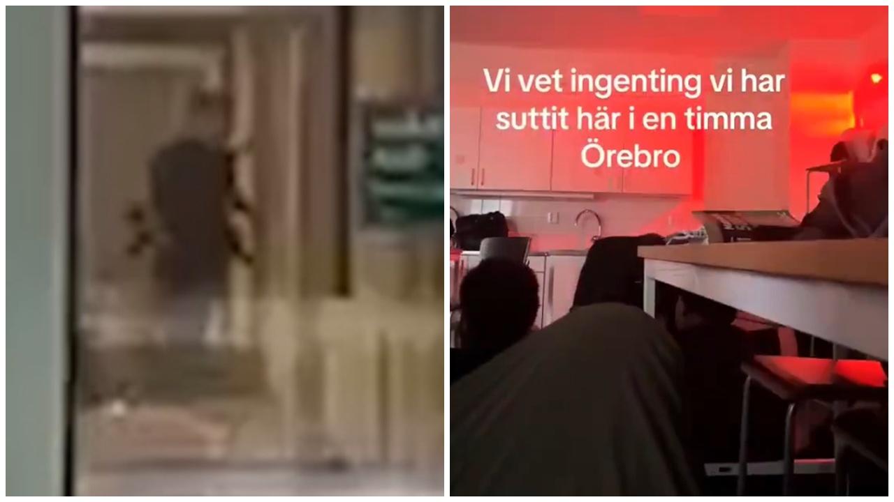 瑞典校園槍擊增至11死，獨行槍手徘徊走廊影片曝光。(X)