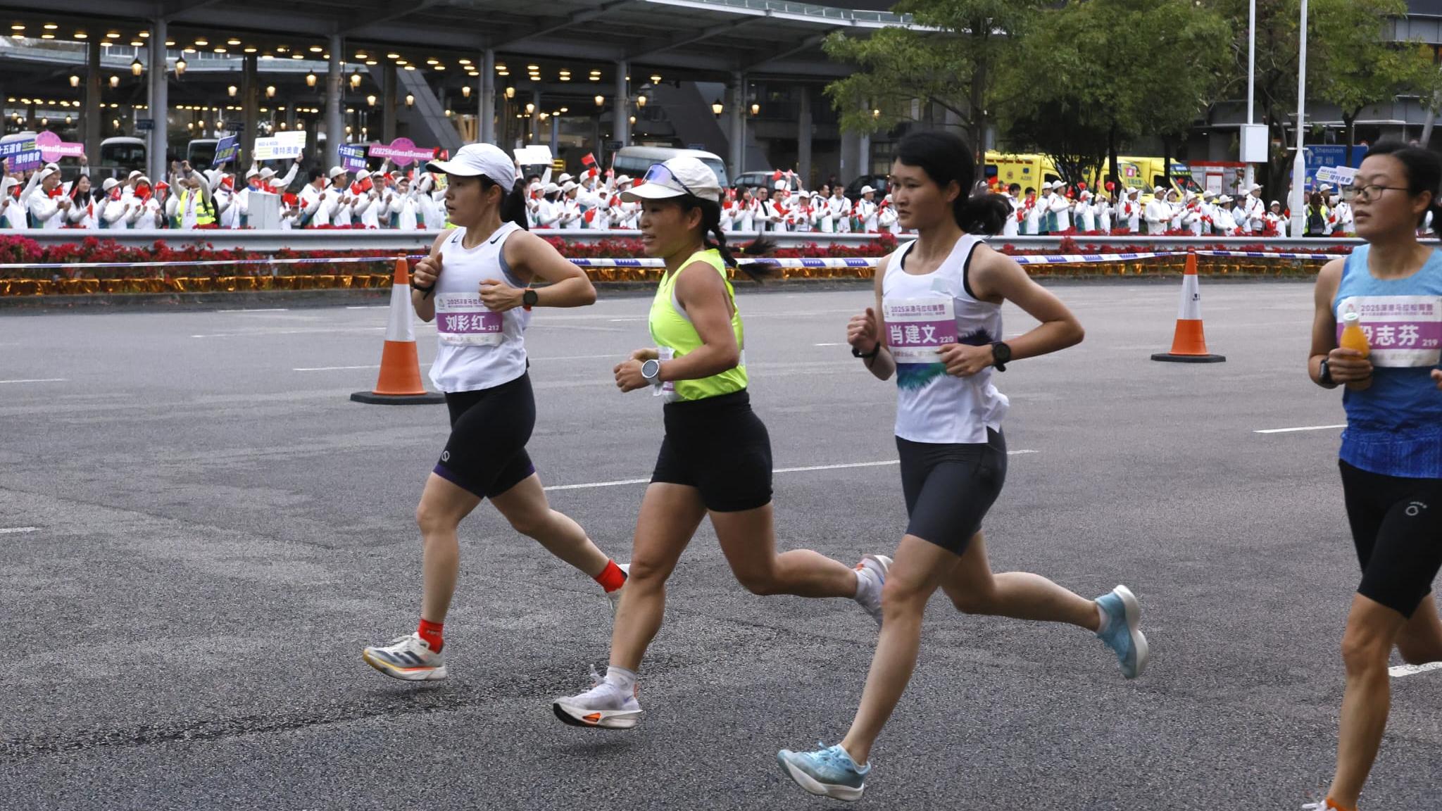全運會馬拉松測試賽今晨舉行。(林俊源攝)