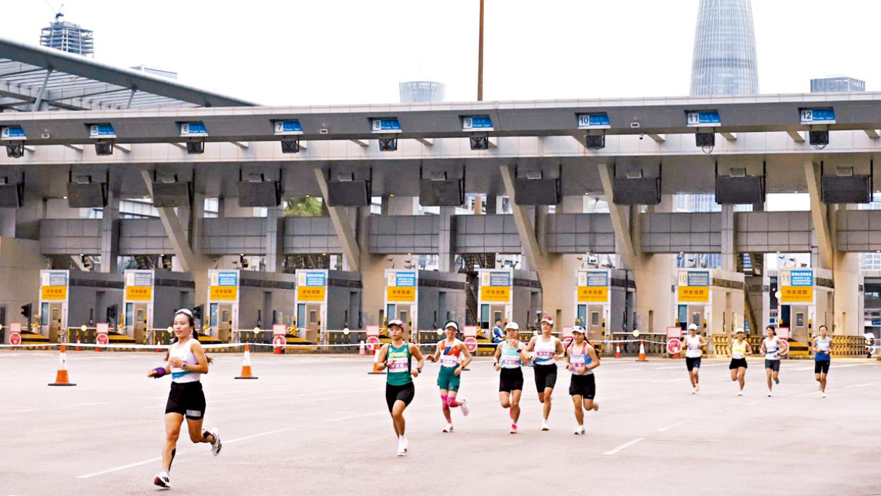 全運會馬拉松測試賽 深港賽道各半 跑手︰上大橋逆風較吃力