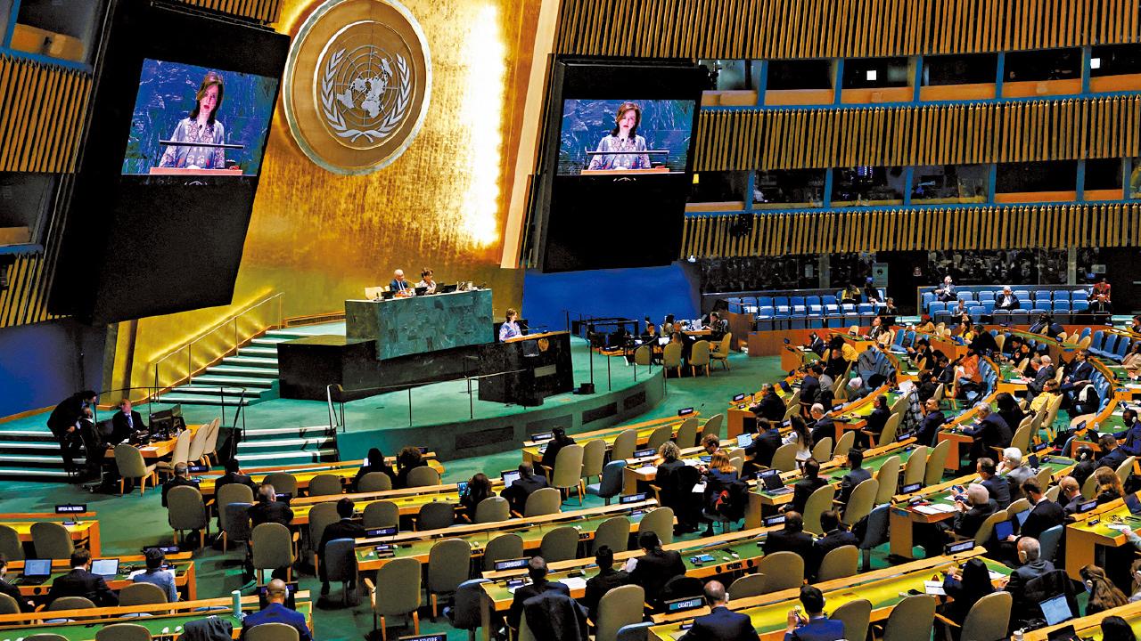 聯大表決烏克蘭決議案 美國首次反對譴責俄羅斯