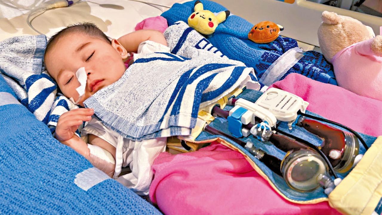 7月大女嬰急須心臟移植 父︰盼有大愛奇蹟