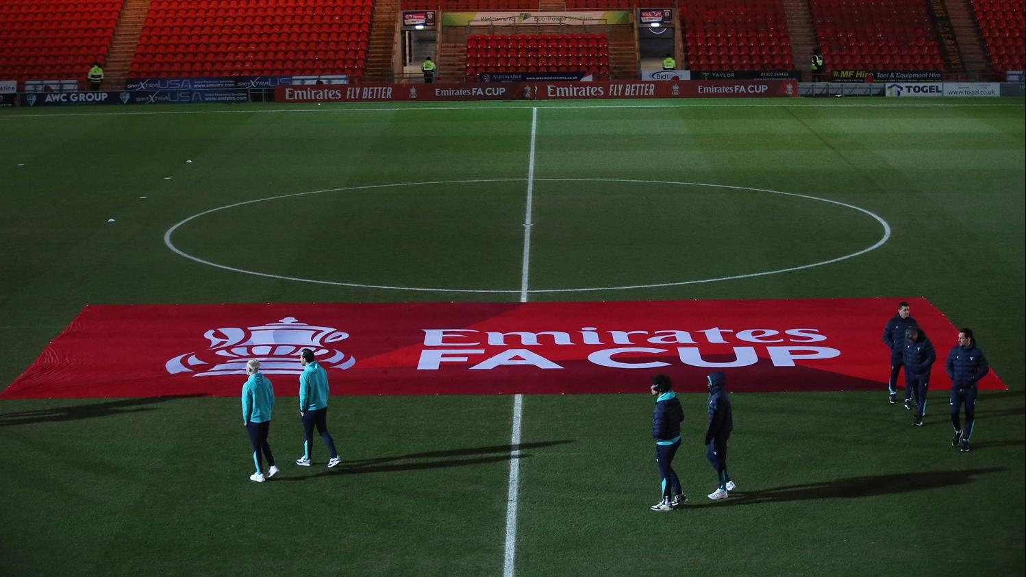 英格蘭足總盃標誌。(路透社)