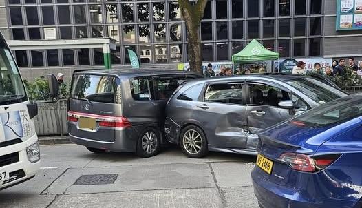 大埔發生交通意外。（fb「大埔 TAI PO」圖片）