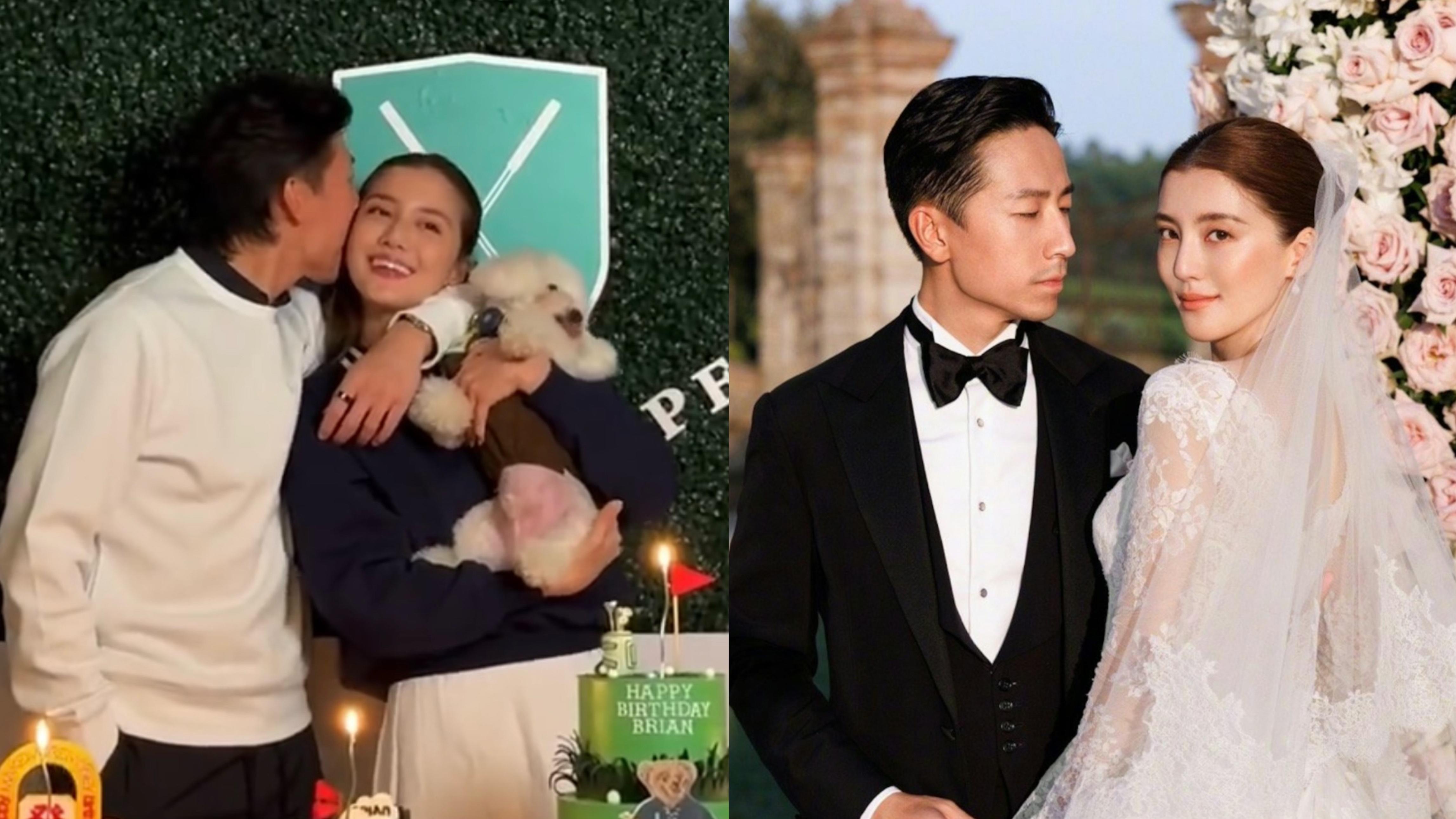 吳千語出盡冧招賀老公生日 施伯雄情不自禁狂咀兼咬耳