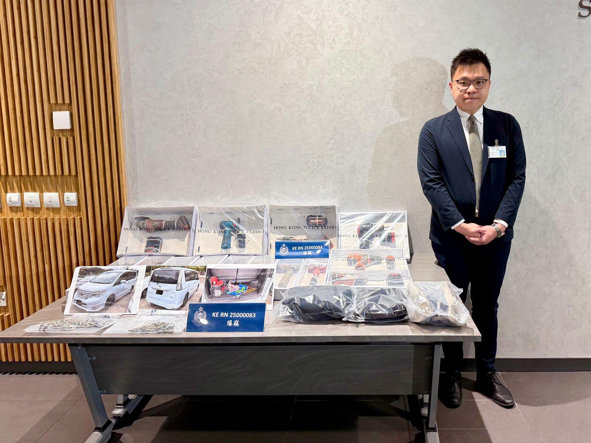 36歲非華裔男粉嶺被捕，涉10垃圾收集站爆竊案。