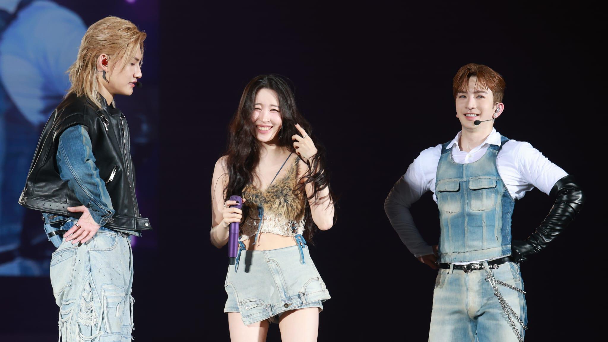 Anson Lo盧瀚霆 Jeremy李駿傑跟宣美SUNMI叉腰學韓語