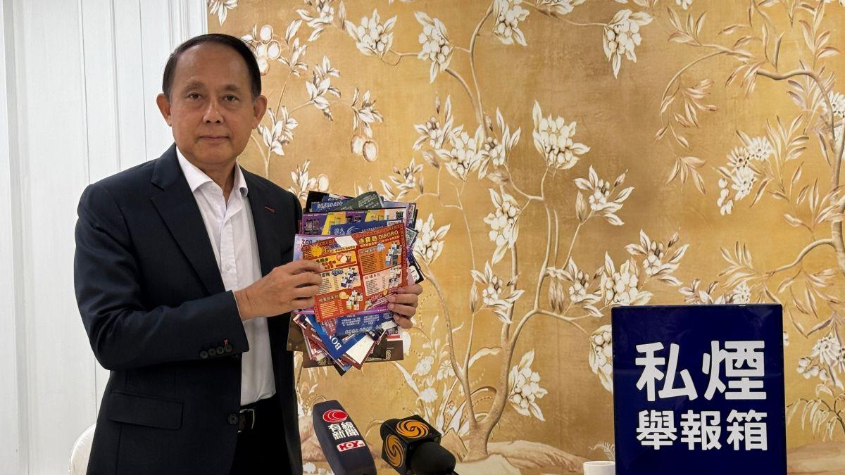 林長富希望政府順利執行「完稅標籤」等措施後，才考慮其他控煙措施。(組織提供)