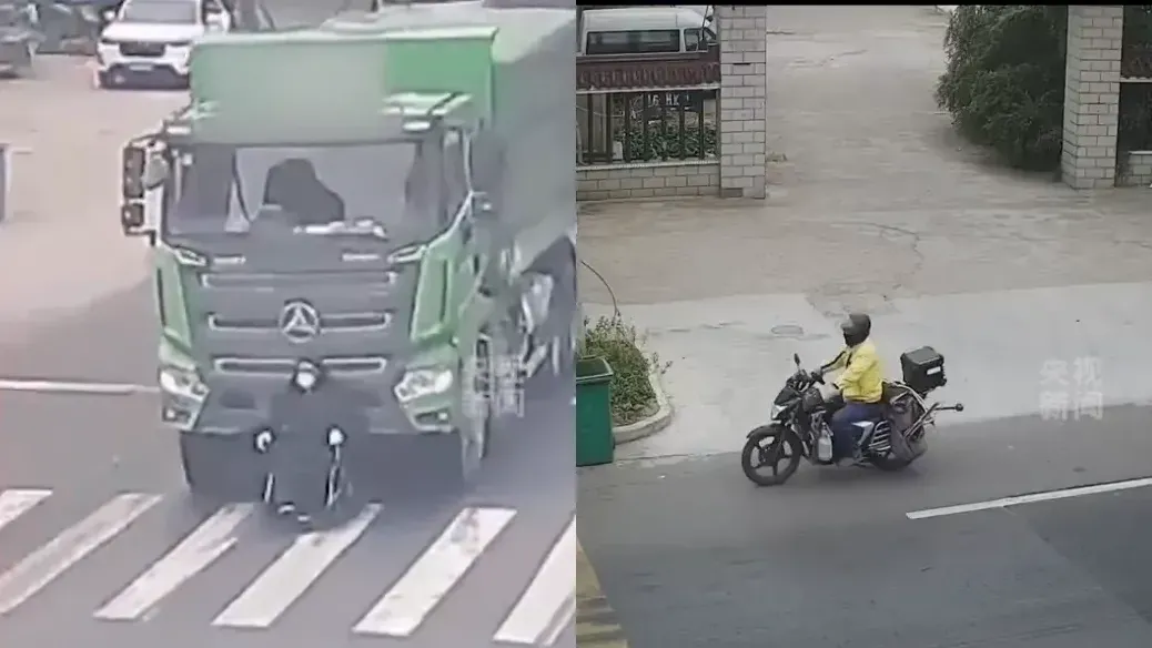 江蘇輪椅翁強闖車陣遭貨車推行　熱心人急馳數百米救一命