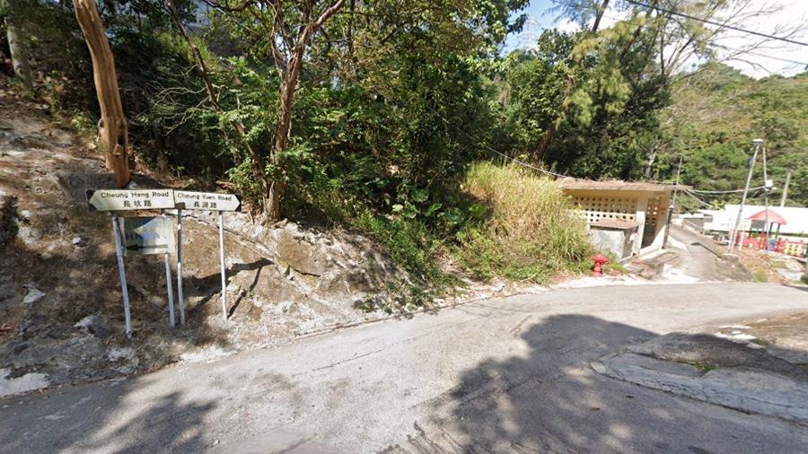 葵涌長坑村2犬吐血身亡，疑遭落毒虐殺。(Google Map)