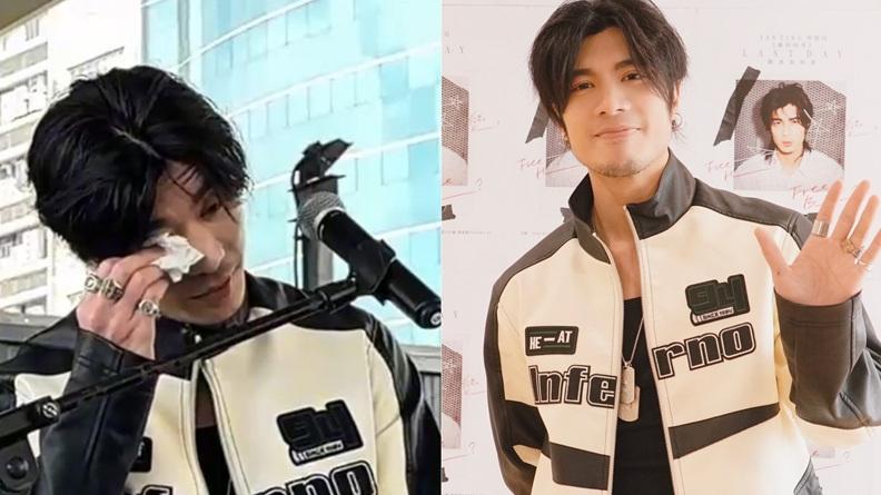 周殷廷鼓勵DSE生開busking感動流淚