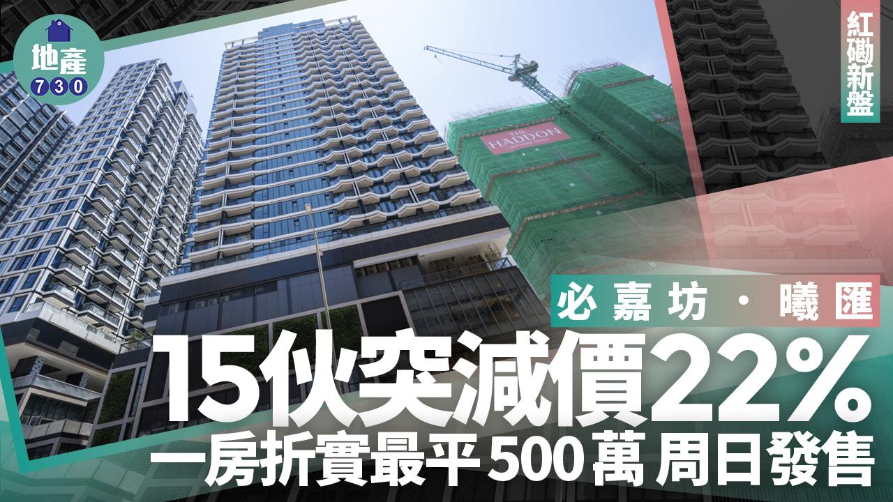 必嘉坊．曦匯15伙突減價22% 一房折實最平500萬 周日發售｜紅磡新盤