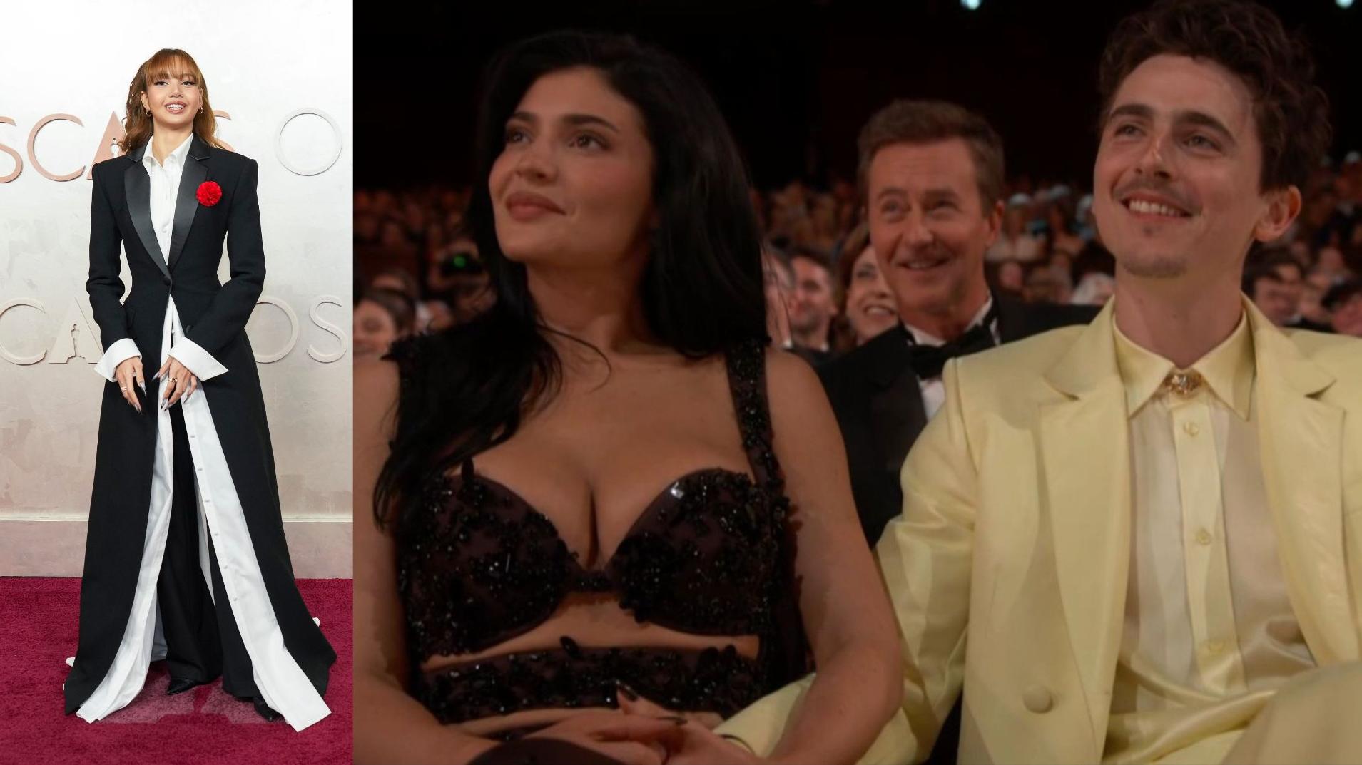 奧斯卡2025｜Lisa現身紅地毯 Kylie Jenner陪「甜茶」添麥菲爭影帝