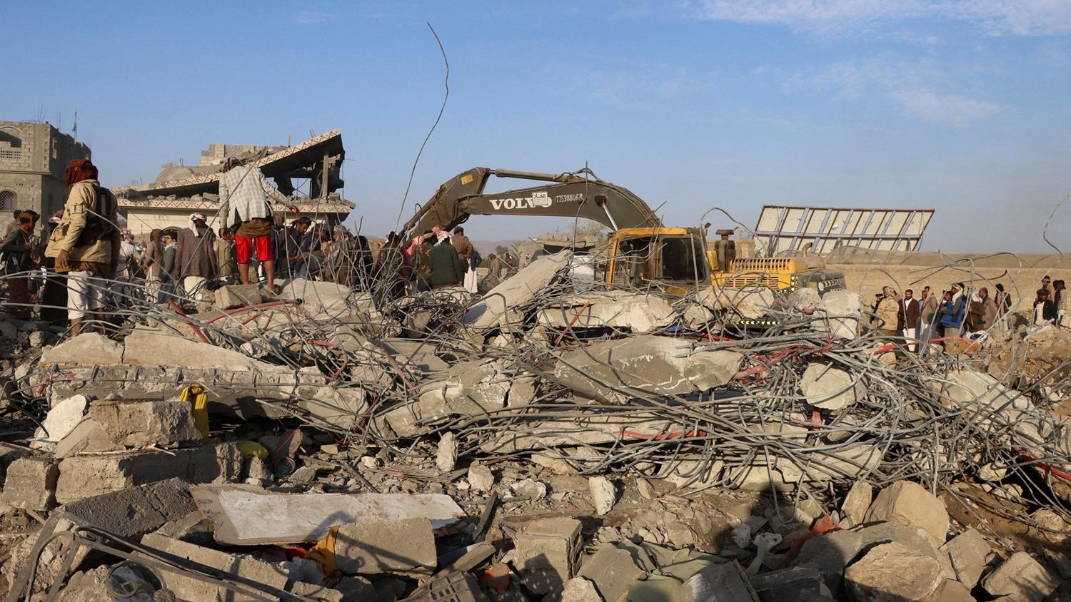 也門的薩達被美軍空襲。(路透社)