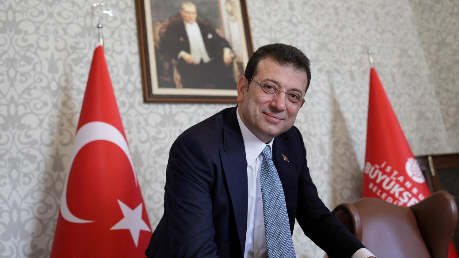 伊斯坦布爾市長伊馬姆奧盧。(路透社)