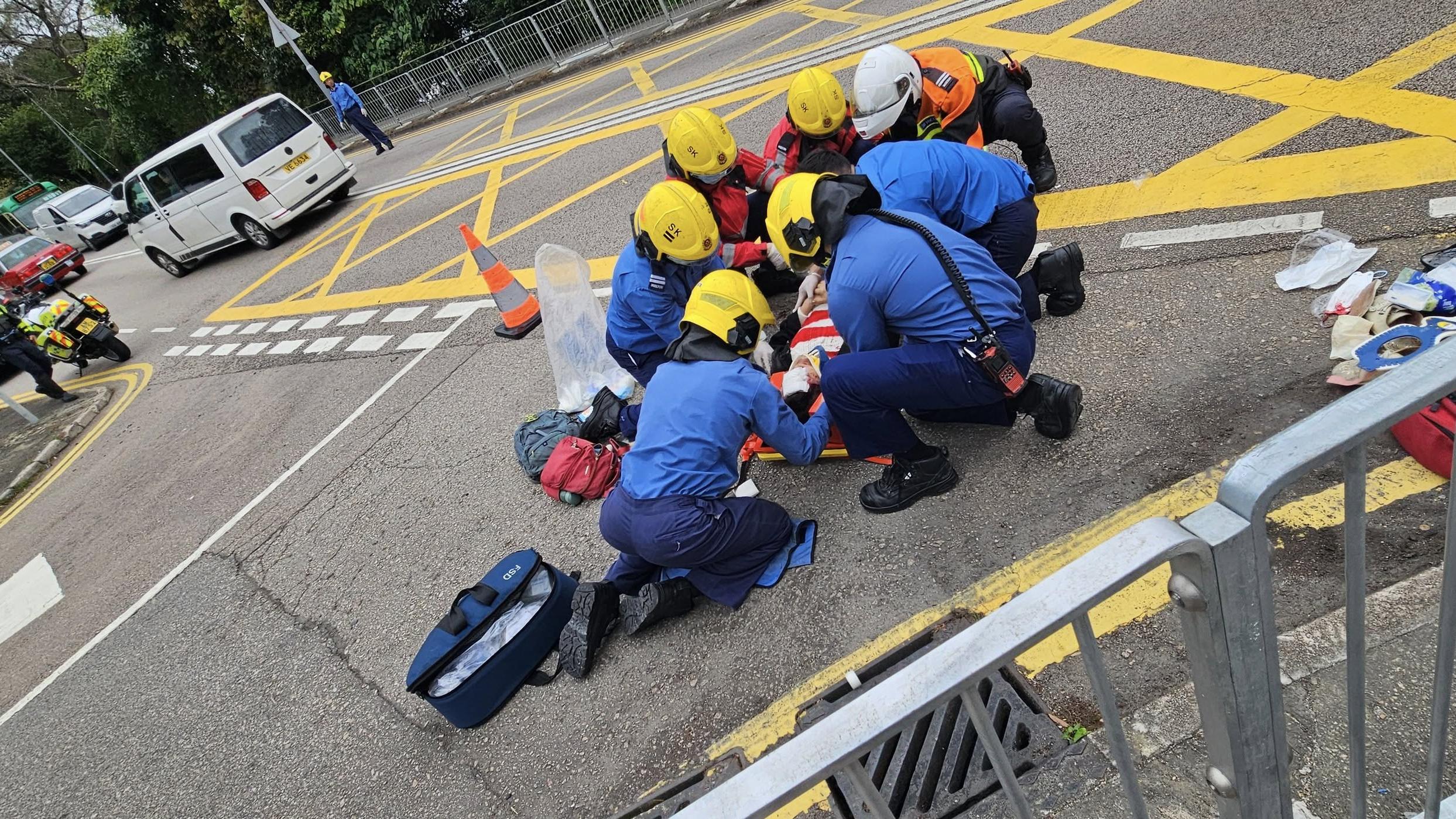 西貢發生交通意外。（fb「西貢日報-西貢街坊(自由)討論區」圖片）