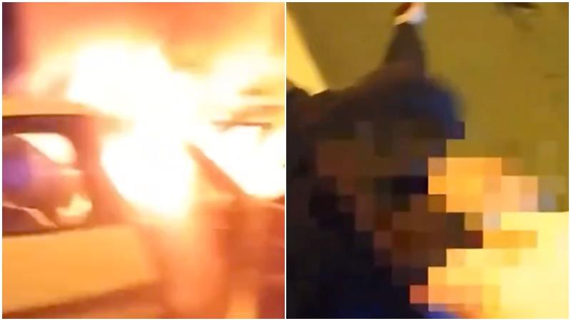 美國警無懼火燒車救出昏迷司機