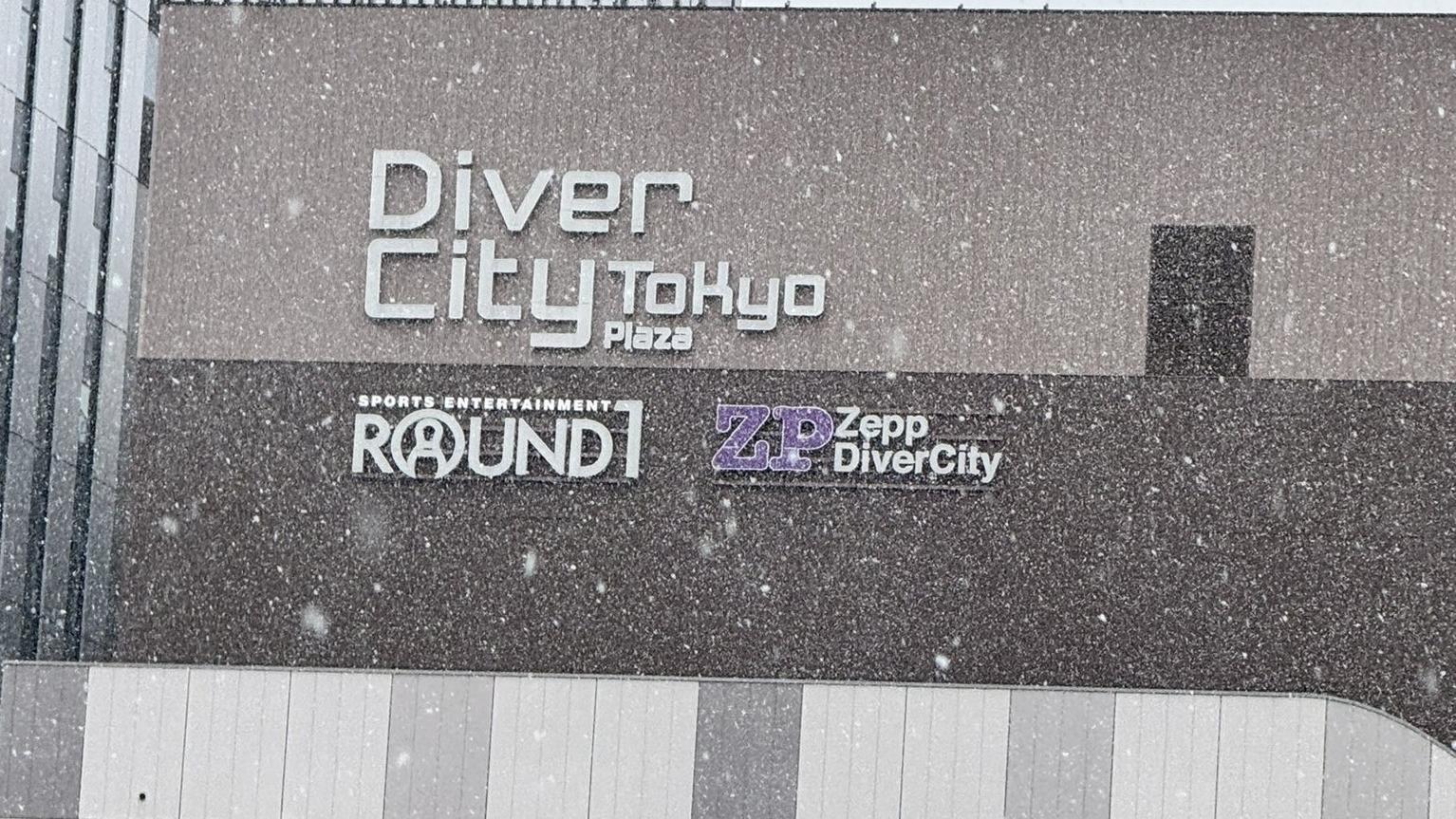 東京今早突下雪。(X)