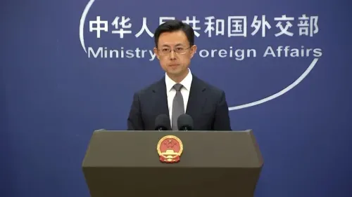 大陸外交部發言人郭嘉昆。（圖／翻攝央視）