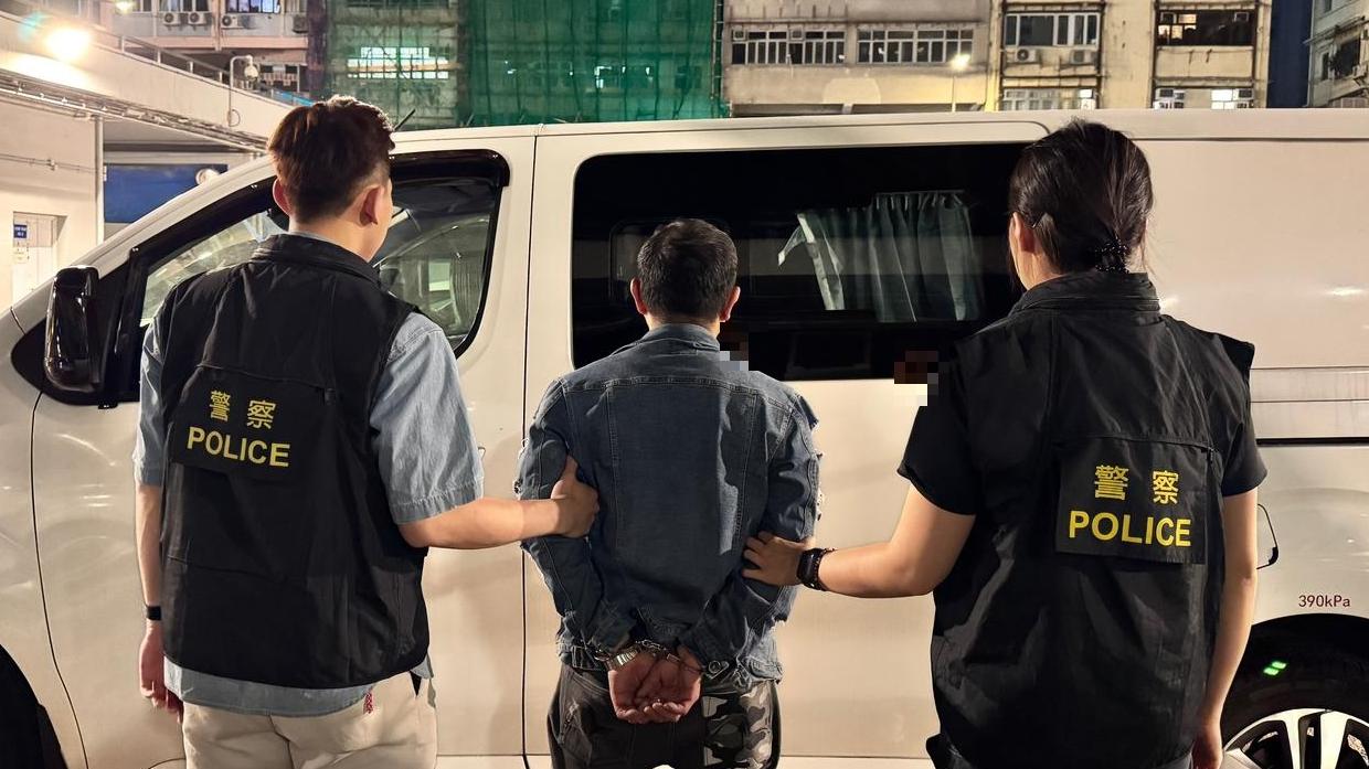 旺角單位檢9.2萬元毒品，50歲男涉販毒被捕。(警方相片)