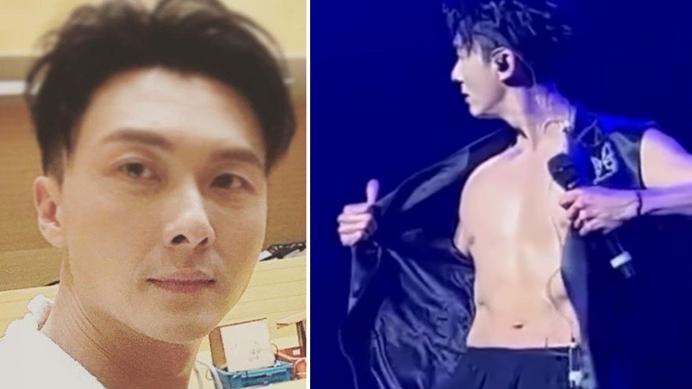 王浩信美國登台晒胸肌興奮跳唱