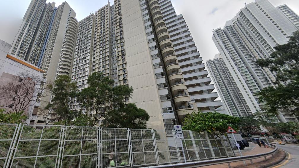 葵涌石蔭邨勇石樓。（Google地圖截圖）