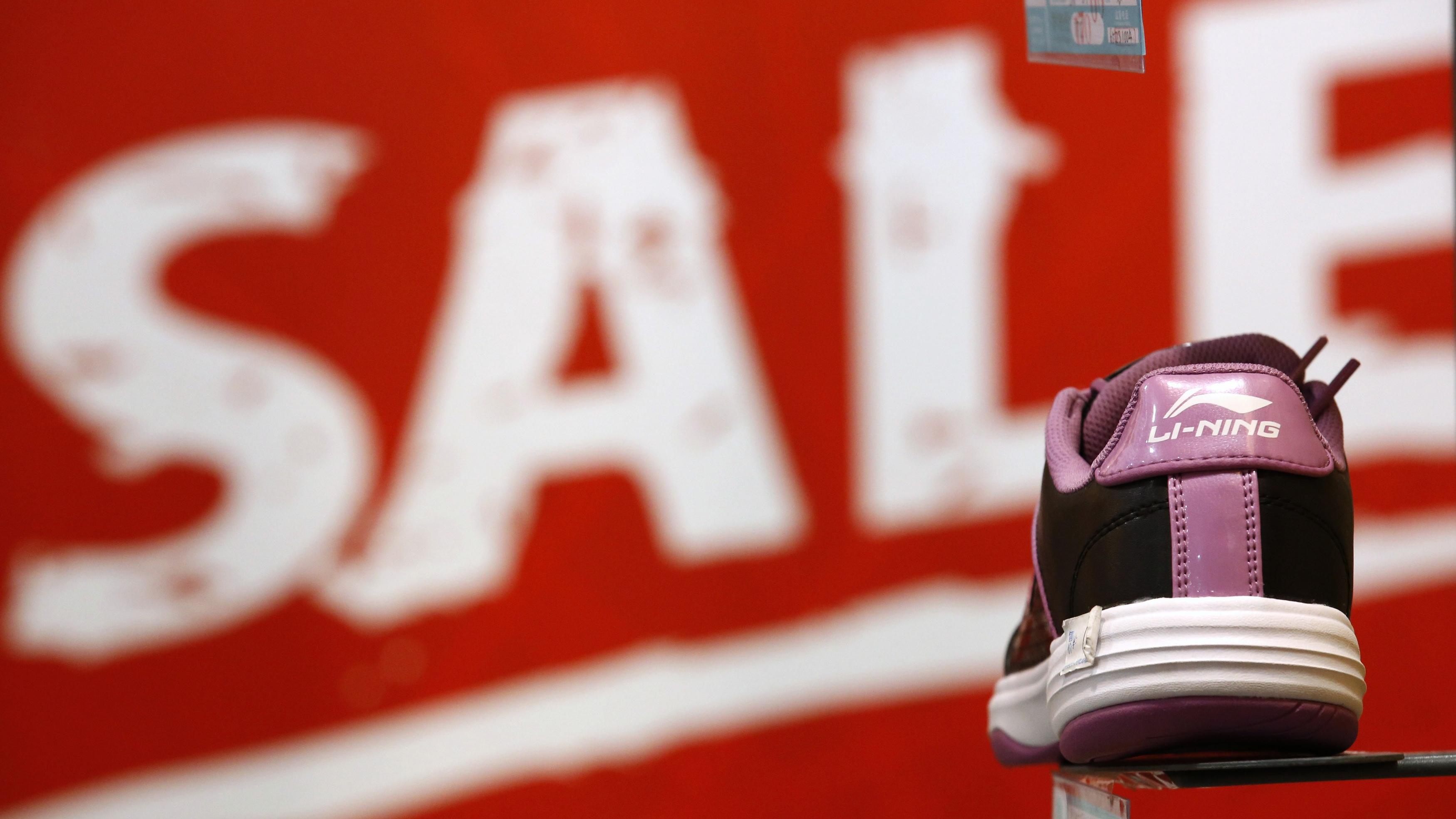 李寧上季銷售流水 錄低單位數增長