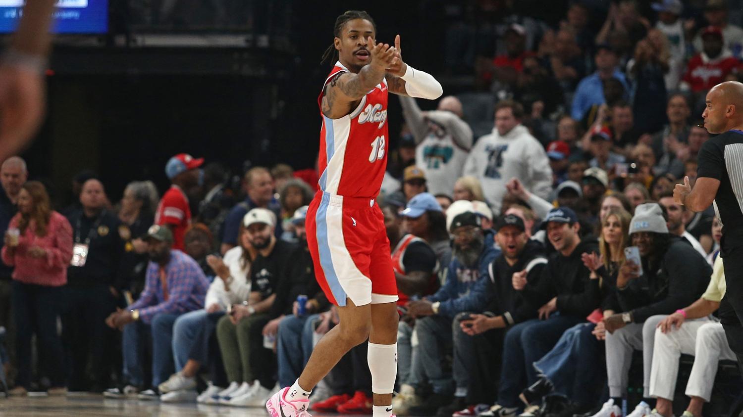 灰熊查莫拉特這動作遭NBA調查。(路透社)