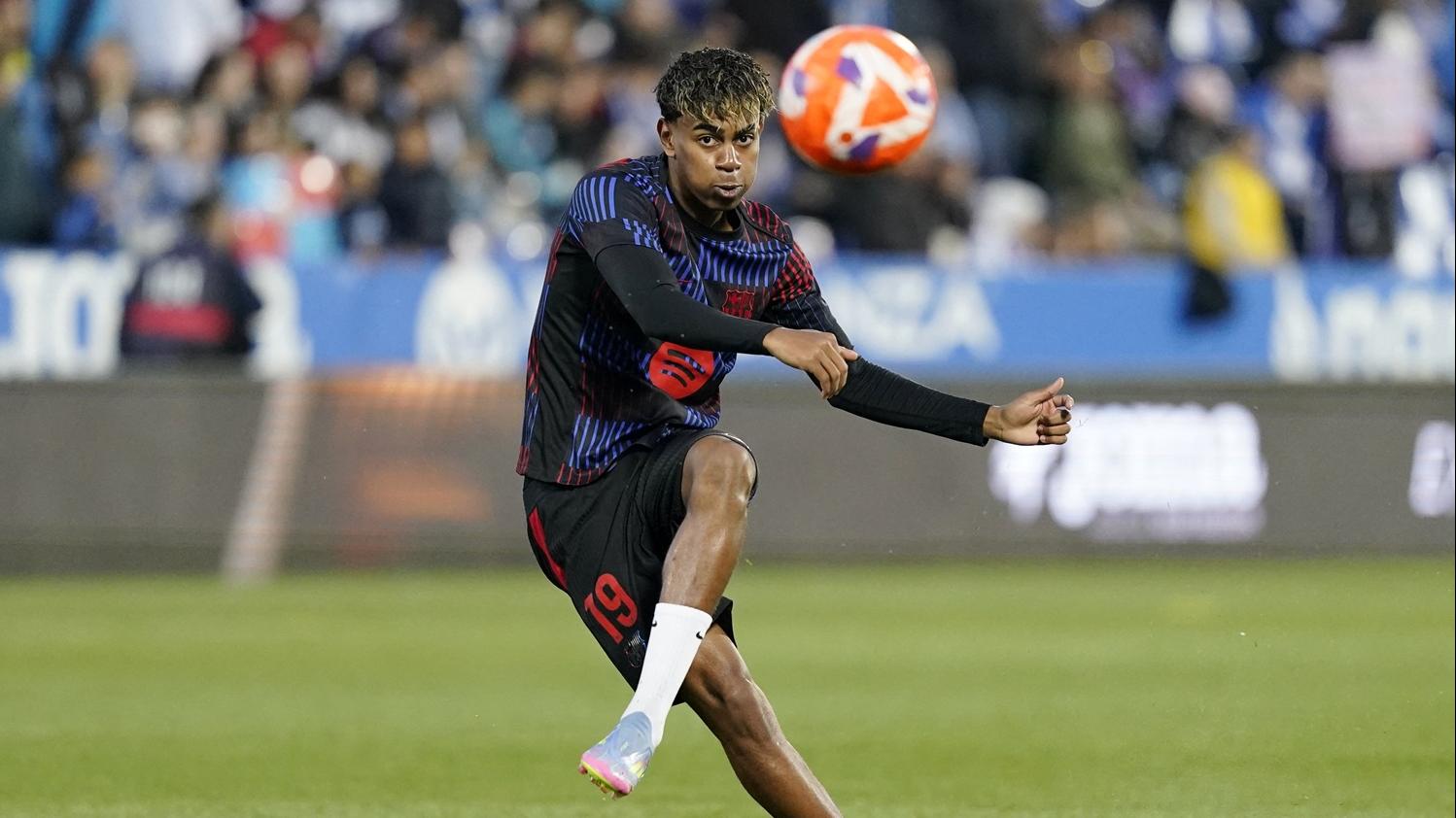 耶馬爾獲勞倫斯獎的新人獎。(路透社)