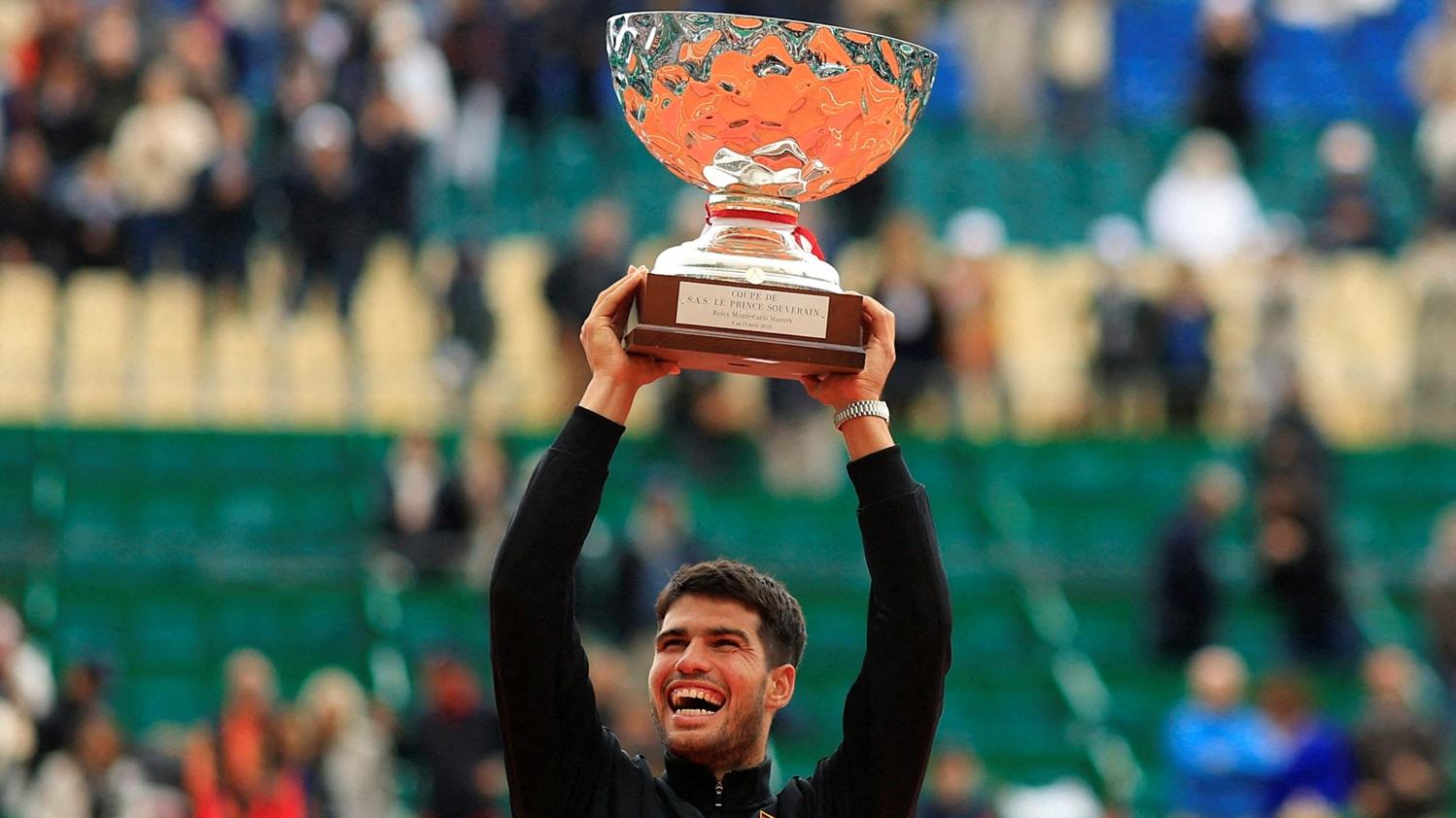 艾卡拉斯贏得蒙地卡羅大師賽冠軍。(路透社)