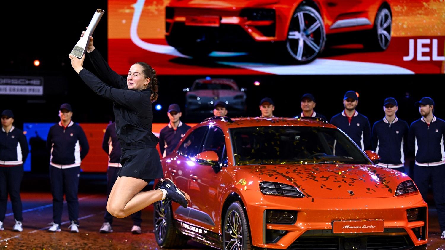 奧絲達賓高贏得斯圖加特公開賽冠軍。(路透社)