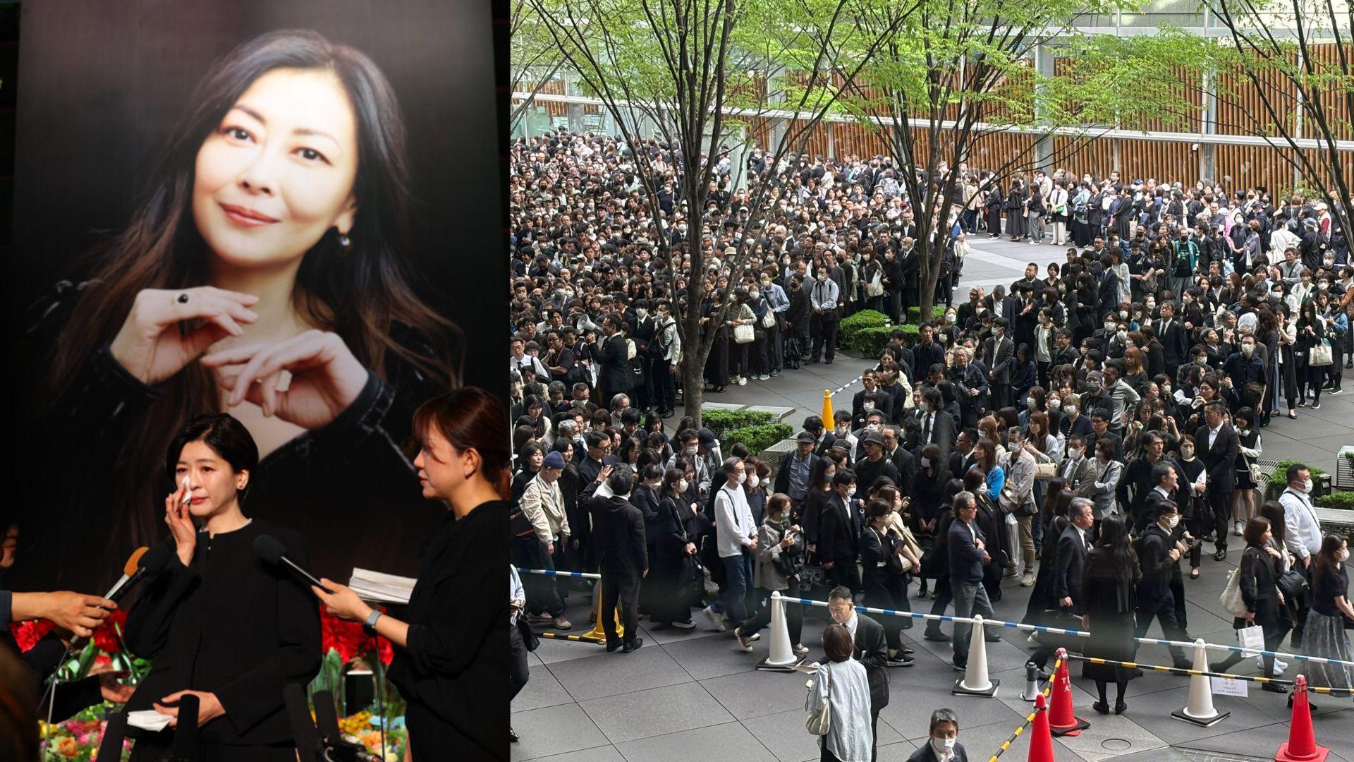 中山美穗追思會萬人悼念 胞妹中山忍哭成淚人：我還不想說再見