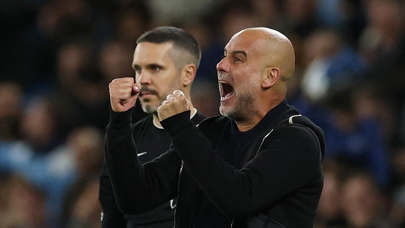 哥迪奧拿在球隊攻入致勝一球表現激動。(路透社)