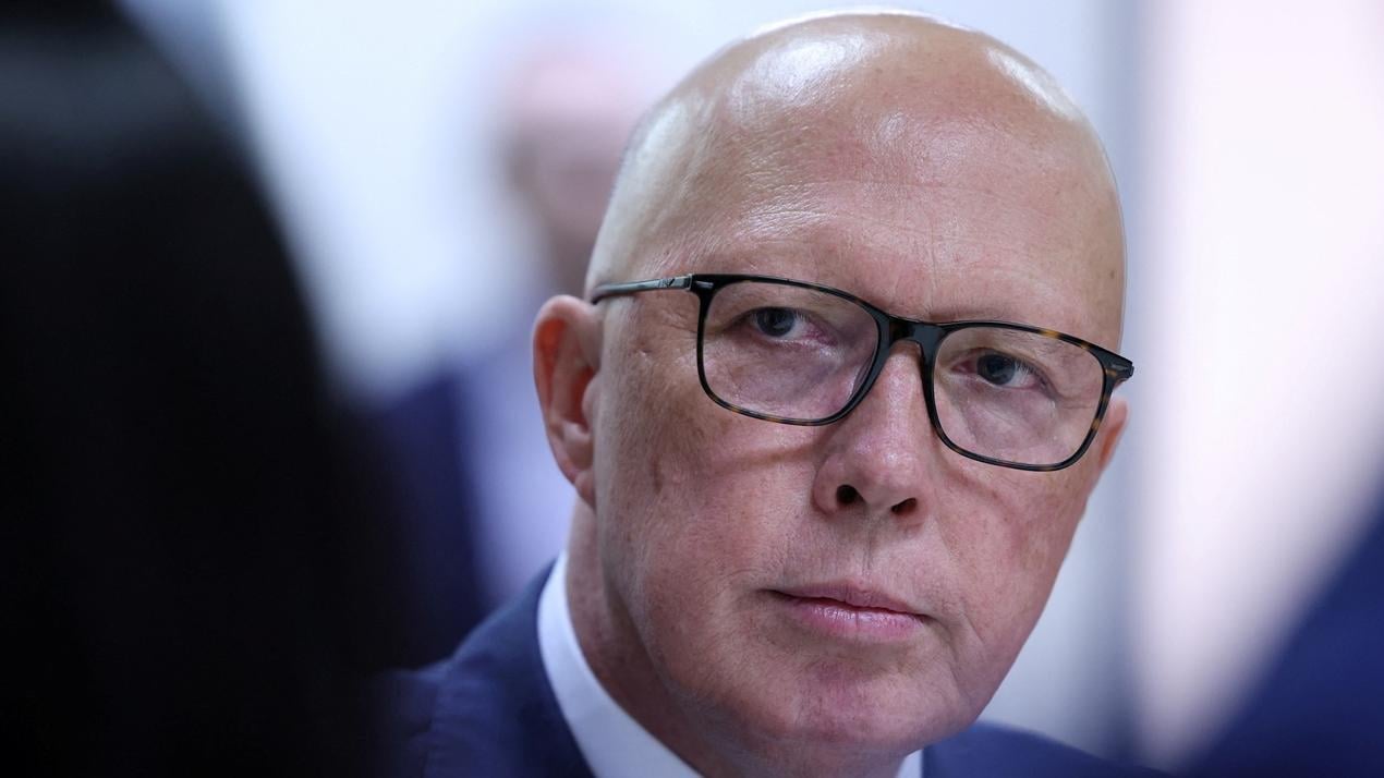 澳洲反對派領袖達頓。(路透社)