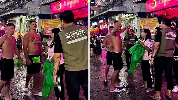 泰國遊客潑水節打交