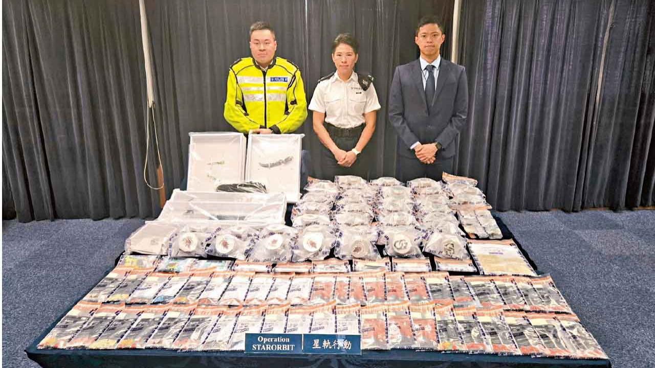 警打擊西九龍罪案拘34人 最細13歲 檢大麻朱古力 毒郵票