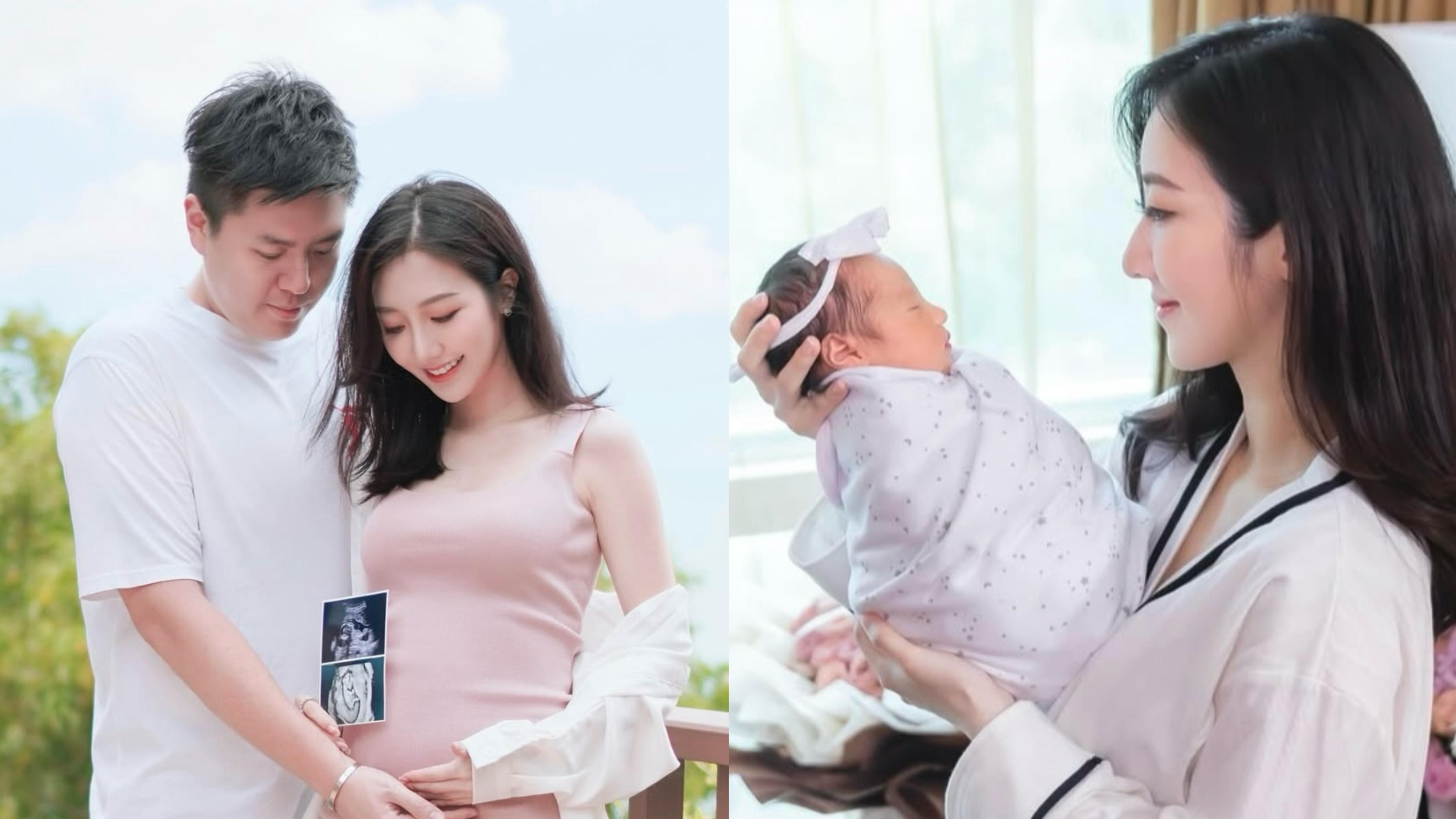 何依婷宣布順利誕下囡囡。